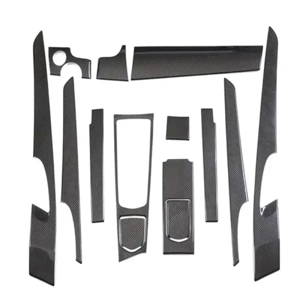 Interior Dashboard Panel Trims Paste Stick Type Real Carbon Fiber For Lhd Car CC-5870 Compatible With Porsche Panamera 970.1 2010-2013