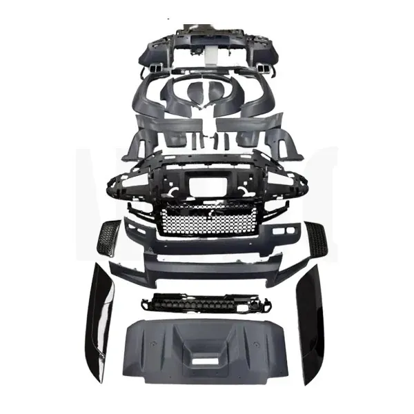 Upgrade Facelift Convert To Octa Style Bodykit Bumper Wheel Arch Exhaust Tips Trim Skirts Splitter Hood Side Vent CC-6661 Compatible With Land Range Rover Defender 2020+ 110