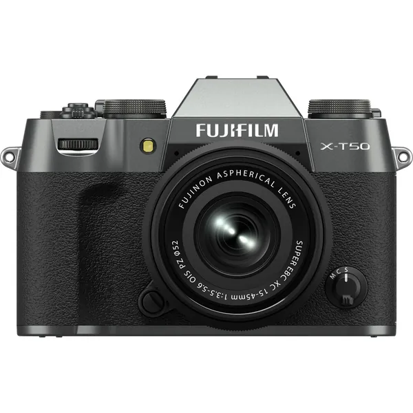FUJIFILM X-T50 Mirrorless Camera with XC 15-45mm f/3.5-5.6 Lens (Charcoal Silver)