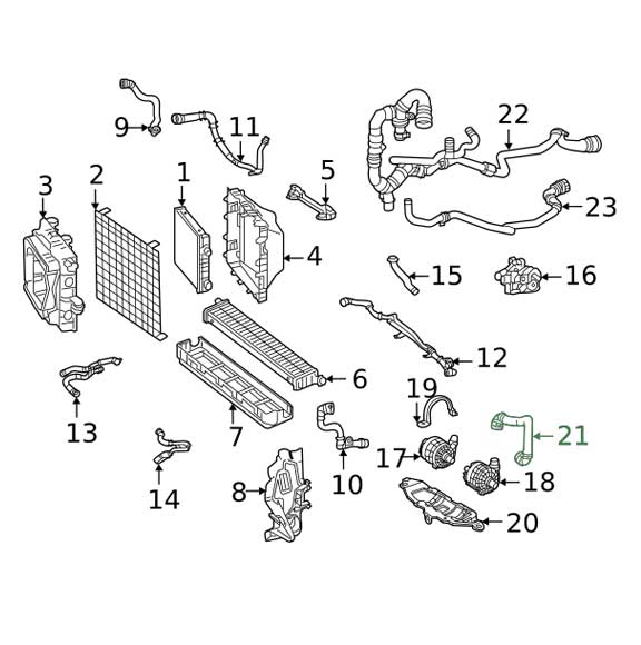 Mercedes Benz Genuine HOSE LINE 1905012400