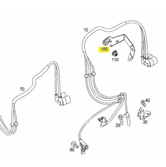 Mercedes Benz Genuine LINE BRACKET 1905460800