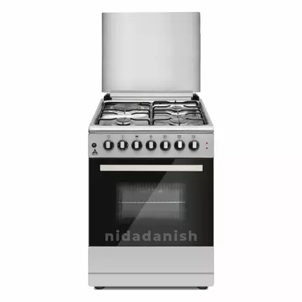 Delta Cookers 60x60 Electric Oven & Grill 3Gas & 1Elec Burner Inox DGC-6031.I