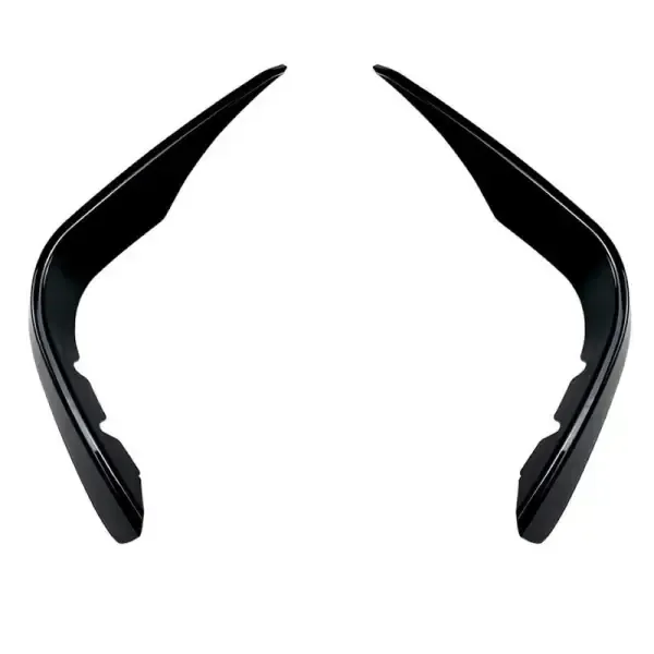 Front Bumper Lip Splitter Skirts Flag Spoiler Zst-342 Gb Glossy Black CC-4416 Compatible With Mercedes Glc W253 X253 2016-2020 Amg