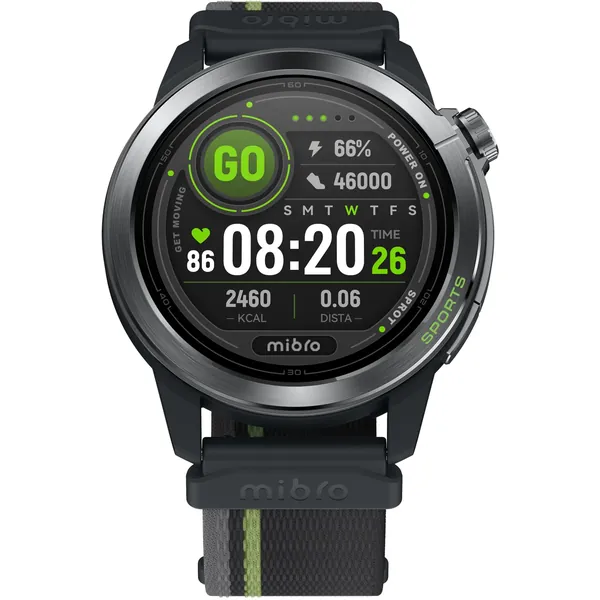 Mibro Watch GS Active 2 Dark Gray – 1.32” AMOLED Display