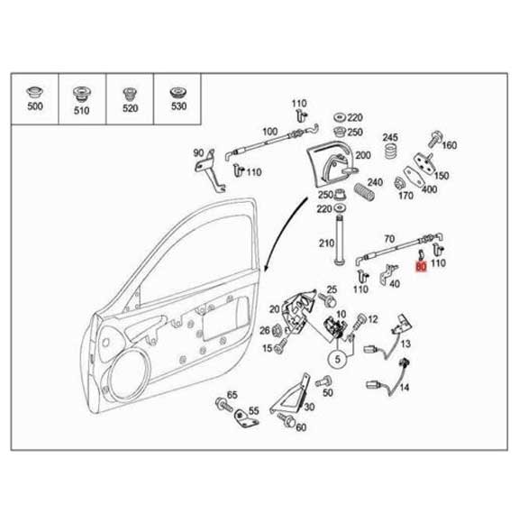 Mercedes Benz Genuine MOUNTING CLIP 1995460075