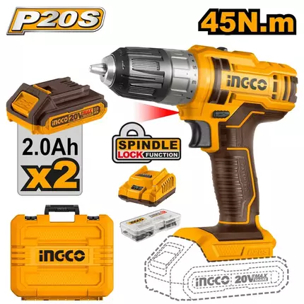 Ingco Lithium-Ion Cordless Drill 20V CDLI200528