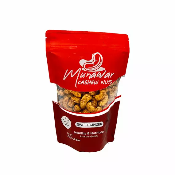 Munawar Cashewnuts Sweet Ginger 250gm, Healthy & Nutritious, Premium Quality