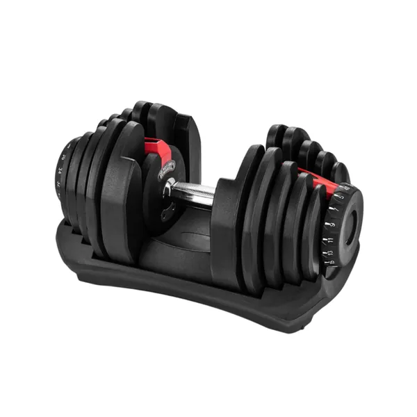 Adjustable Non-Slip Handle Home Fitness Dumbbells Set - 24 Kg