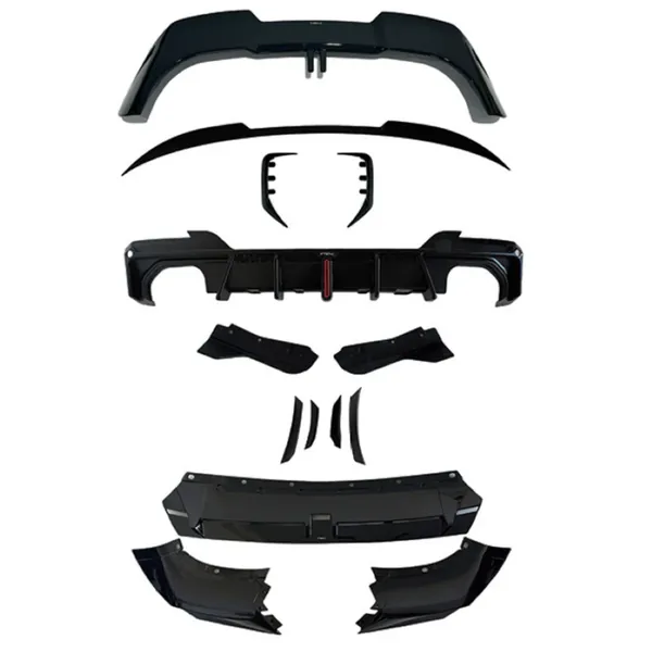 Upgraded Bodykit Body Kit Skirts Splitter Front Rear Lip Diffuser Side Skirts Spoiler Trims Cannards Vten Style CC-9083 Compatible With BMW X3 G01 LCI 2022+ M Sport X3M Front Bumper