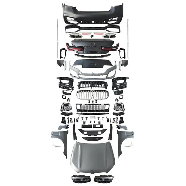 Luxury Line Upgrade Facelift Conversion Bodykit Bumper Hood Trunk Headlight Taillight CC-6321 Compatible With BMW 7 Series F02 2009-2014 To G12 G70 LCI 2016-2022