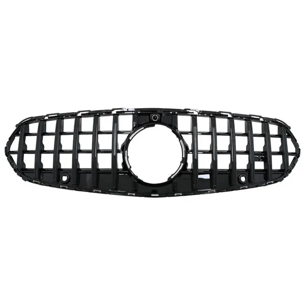 Upgraded Front Bumper Racing Mesh Show Grille With Camera Hole Gtr Black CC-7253 Compatible With Mercedes Benz C Class W206 C206 2023