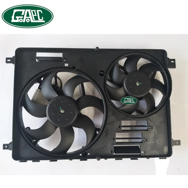 Germax Radiator Cooling Fan LR011905 LR002660 LR045248 LR024292 LR100364 LR094390 NRF47756 Double Fan Land Rover Freelander 2 2006-2014 Range Rover Evoque GL1401