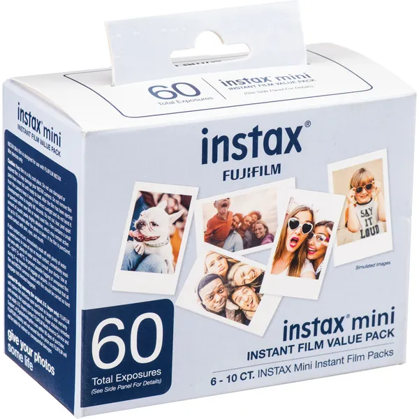 FUJIFILM INSTAX MINI Instant Film (Value Pack, 60 Exposures)