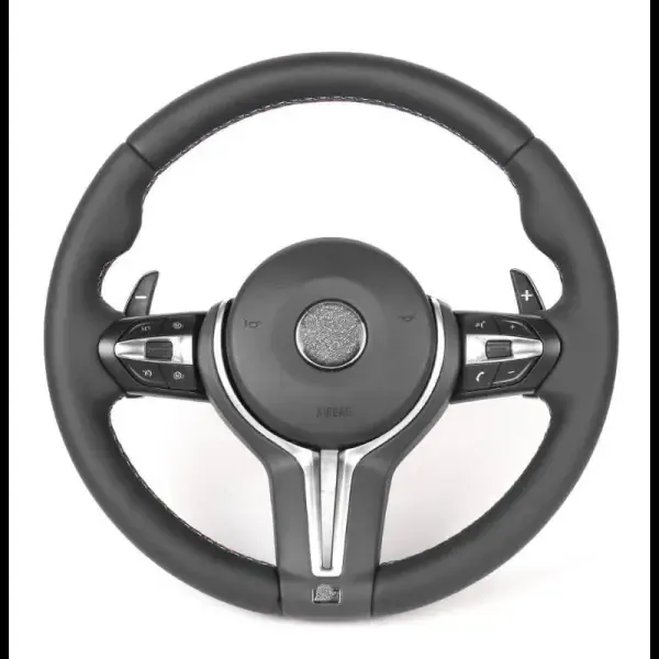 Steering Wheel Cover CC-2689 Compatible With BMW 1 Series F20 2012-2018 2 4 Series 3 Series F30 2012-2018 X1 48 2015-2019 X2 X3 F25 X4 F26 2012-2018 X5 F15 X6 F16 14-19