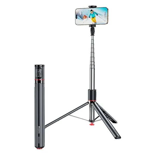 YESIDO SF30 Pop Up Tripod 1.7m Extendable Bluetooth-Compatible Selfie Stick with Remote Control