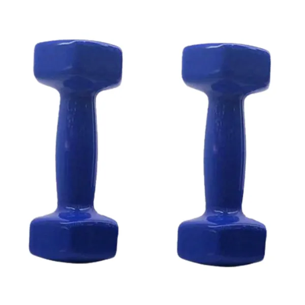 Durable Rubber Dumbbell - Set of 2 - 5kg