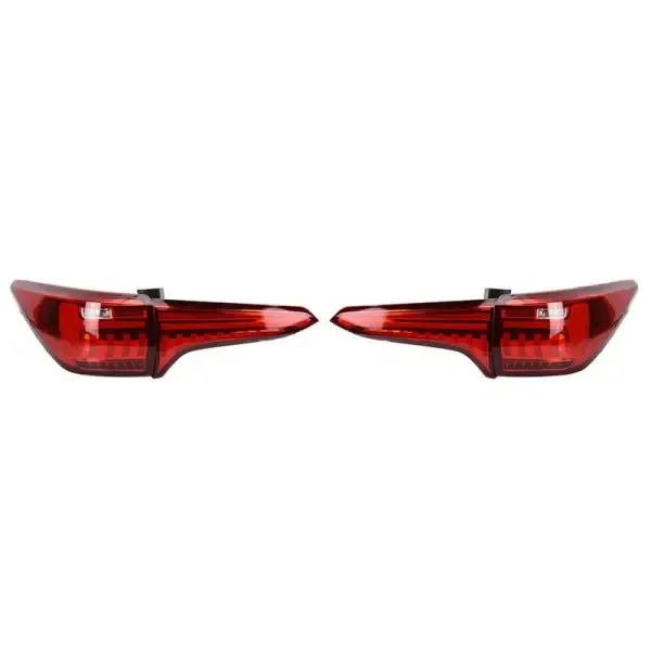 Upgraded Tail Light Lamp Xenon Taillight Retrofit Upgrade Modified Led Drl Hid Diamond Red Style CC-5735 Compatible With Toyota Fortuner 2016-2019