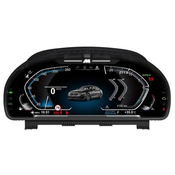 Interior Digital Instrument Speedometer Cluster Meter Android Player CC-7790 Compatible With BMW 5 Series F10 2010-2017 6 Series F12 2012-2016 7 Series F02 2009-2016 X3 F25 2010-2017 X5 F15 2014-2018 