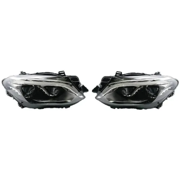 Upgraded Head Light Lamp Xenon Headlight Retrofit Upgrade Modified Led Drl Hid Maybach Style X166-010 CC-9630 Compatible With Mercedes Benz Gl W166 2012-2015