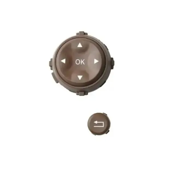 Steering Wheel Knob Button Brown 22182105518465l Left CC-2740 Compatible With Mercedes S Class W221 2006-2009