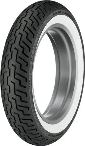 Dunlop Harley-Davidson D402 Front Motorcycle Tire MT90B-16 (72H) Wide White Wall - Fits: Harley-Davidson CVO Dyna Fat Bob FXDFSE 2009-2010