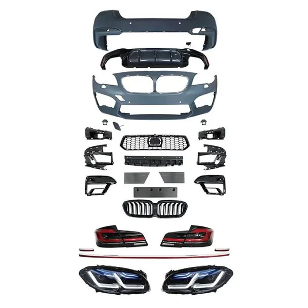 Upgrade Facelift Conversion Bodykit Bumper Headlight Taillight CC-6323 Compatible With BMW 5 Series F10 F18 2010-2017