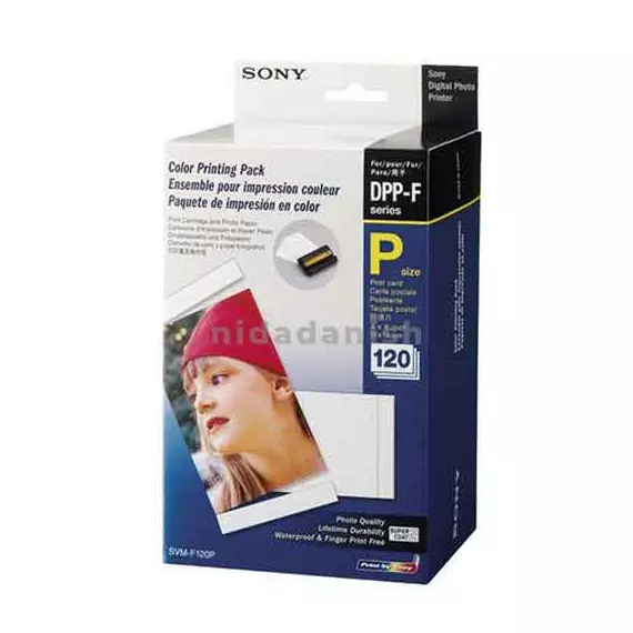 Sony Color Print Paper 4x6 inches 120 Photo Papers & 2 Cartridges For DPP-FB Series Printer SVM-F120P