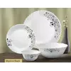 La Opala Dinner Set Flowered Mystrio Black 47pcs 0268