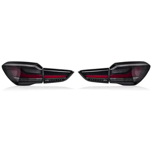 Upgraded Tail Light Lamp Xenon Taillight Retrofit Upgrade Modified Led Drl Hid Smoke CC-5312 Compatible With Bmw X1 F48 F49 2016-2019