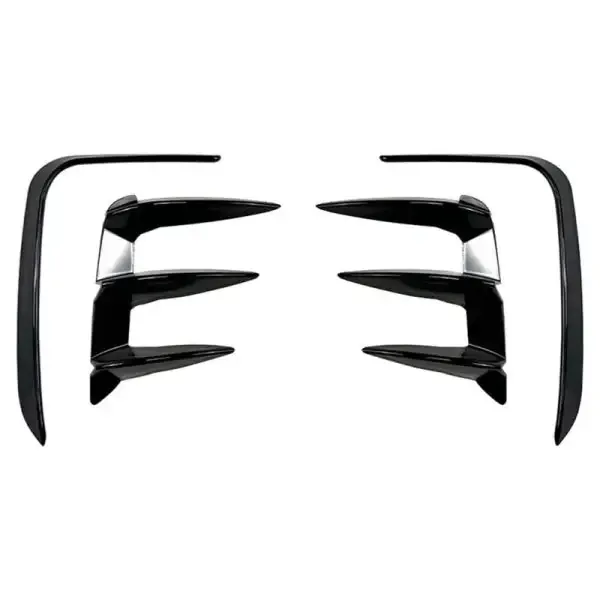 M Tech M Sports M Performance Rear Bumper Lip Splitter Skirts Flag Spoiler Sports Zst-468 Gb Glossy Black CC-4058 Compatible With BMW X3 G01 LCI 2021+