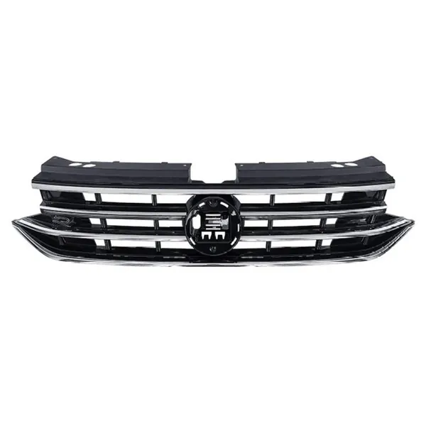 Upgrade Facelift Convert To R Line Style Front Bumper Show Grill CC-7241 Compatible With Vw Volkswagen Tiguan 2021-2023