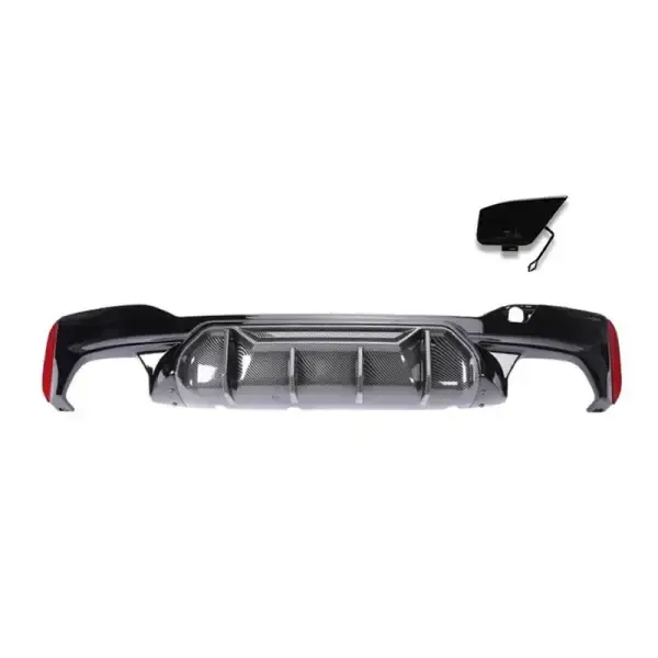 Rear Bumper Lip Rear Diffuser M5 M Sports M Performance M Sports M5cs G30 After Lip Carbon Look Sp CC-3023 Compatible With Bmw 5 Series G30 2017-2021
