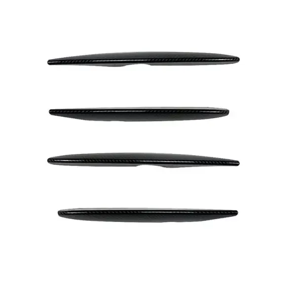 Front Bumper Lip Splitter Skirts Flag Spoiler Zst-351 Cf Carbon Fiber Look CC-4419 Compatible With Mercedes Glc W253 X253 2016-2020 Amg