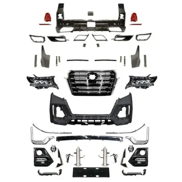 Upgrade Facelift Covert To Prado Fj150 2020 Bodykit Bumper CC-5443 Compatible With Toyota Land Cruiser Prado 150 2018