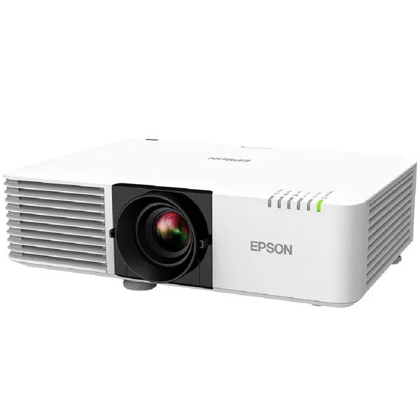 Epson PowerLite L520U 3LCD FHD WUXGA Laser Projector, Accepts 4K Input, 5200 Lumens Brightness, 1.35 to 2.2:1 Throw Ratio, 1920x1200 Resolution, 16:10 Aspect Ratio, 2D Vertical, White | L520U