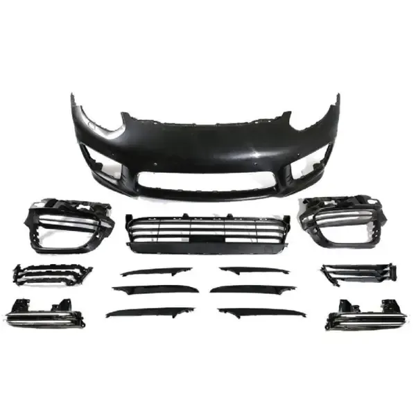 Upgrade Facelift Bumper Bodykit Conver To 970.2 2014-2016 Turbo S CC-5605 Compatible With Porsche Panamera 970.2 2014-2016