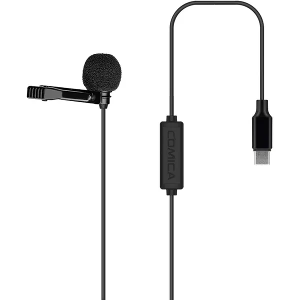 Comica Audio CVM-V01SP(UC) Omnidirectional USB Type-C Lavalier Microphone for Android Devices (14.7' Cable)