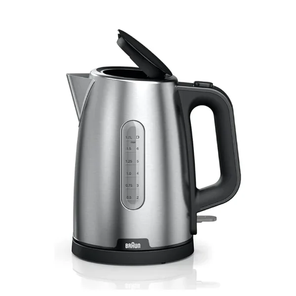 Braun Jug Kettle 1.7l Steel with Water Guage 2200w Wk102ai-Wk1500bk
