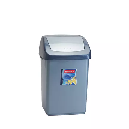 Lionstar Dustbin 10.7L Krista  C-61 Square Swing Pal Flip Top Waste Bins Large With Swing Lid BPF Free Plastic