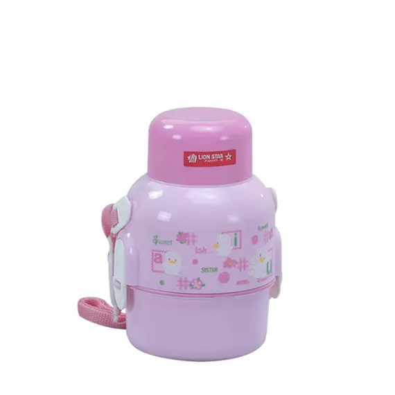 Lionstar Lunch Box Polka School Box SB-15 Kids Meal Box Tiffin Box, Leak Proof Plastic Lunch Box BFA Free