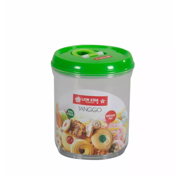 Lionstar Storage Plastic Jar 1.3L Tanggo Pot PP-6 Air Tight Container & Storage Space Saving Box BPA Free