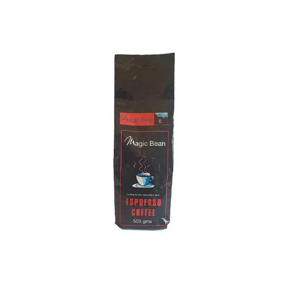 Magic Beans Espresso Ground Coffee 500gms Fresh Dark Roasted Coffee