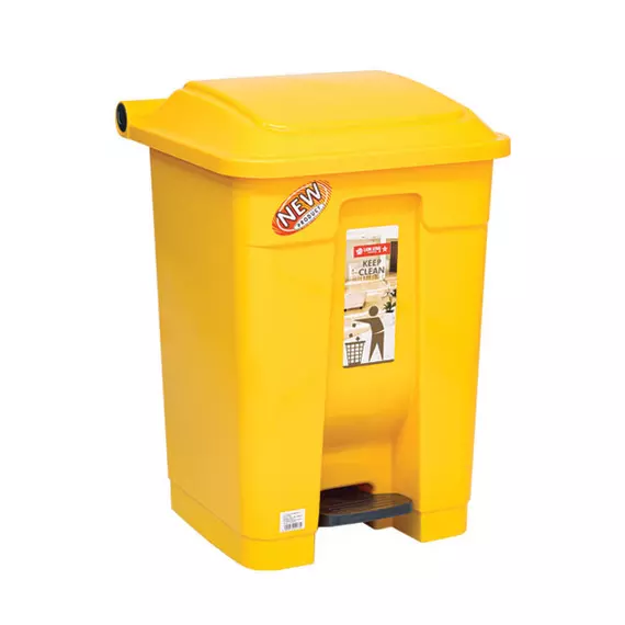 Lionstar Dustbin 40L w/Pedal Gomi C-71 Kitchen Trash Bin, Trash Can, Stain Resistant Garbage Bin, Highly Durable Pedal with Soft Close Lid for Home, Office, Kitchen
