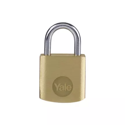 Yale Padlock 20mm Boron With Brass Polished