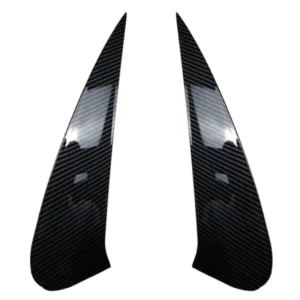 Rear Bumper Lip Splitter Skirts Flag Spoiler Zst-249 Cf Carbon Fiber Look CC-4392 Compatible With Mercedes Gle Coupe C167 2019-2023 Amg