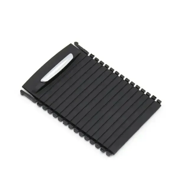Cup Holder Rolling Tray Curtain 5220 7217 530-1 Black CC-3434 Compatible With Bmw 7 Series F01 F02 F03 F04 2009-2014