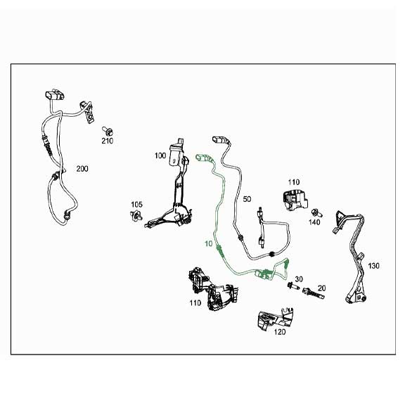 Mercedes Benz Genuine ELECTRICAL WIRING HARNESS 2135404624