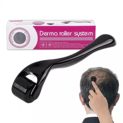 Microneedle Derma Roller System, Facial Hair Growth, Increased Balm and Serum Absorption