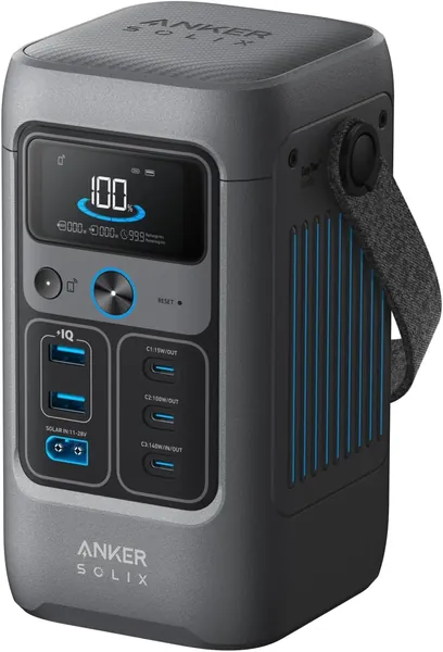 Anker SOLIX C200 DC Power Bank: 60,000mAh 192Wh LiFePO4 Solar Generator