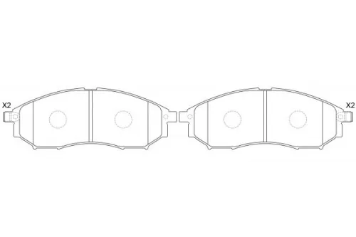 Nissan Fuga/Skyline/Murano Front Brake Pads PN2444